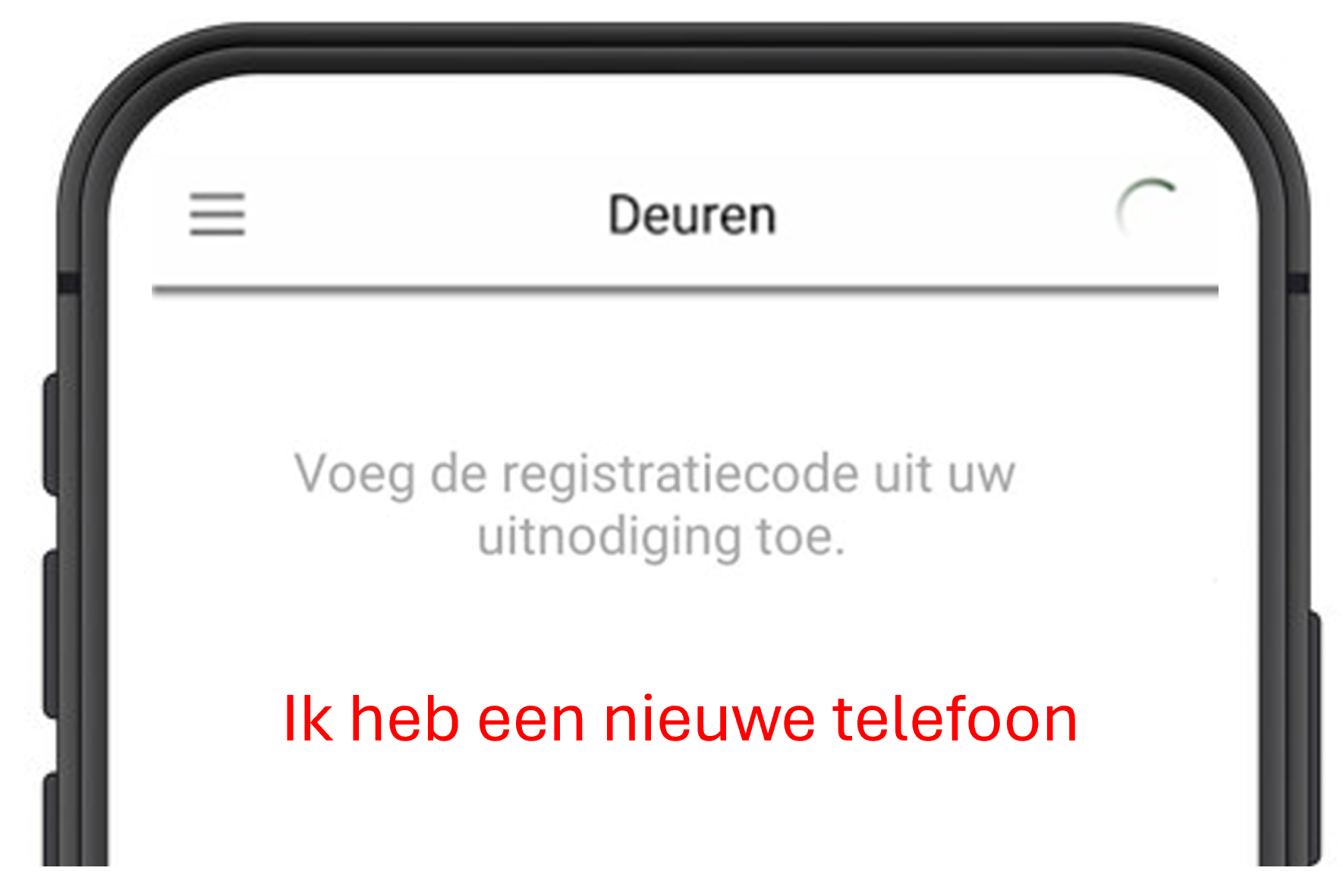 TL Geen Registratiecode Menu Nieuwe Telefoon