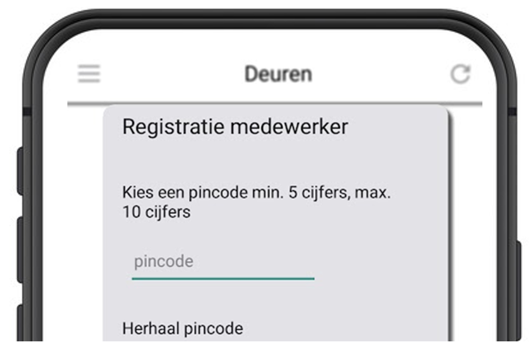 Pincode Aanmaken