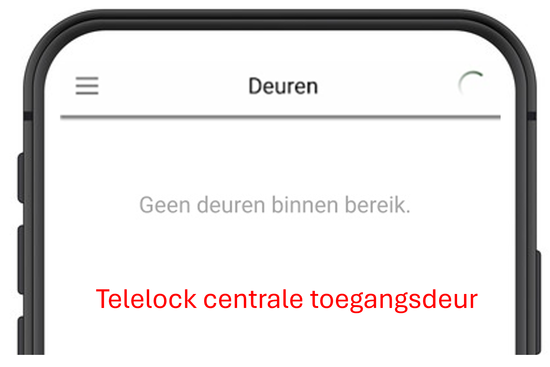 Geen Deuren CI Deur Menu